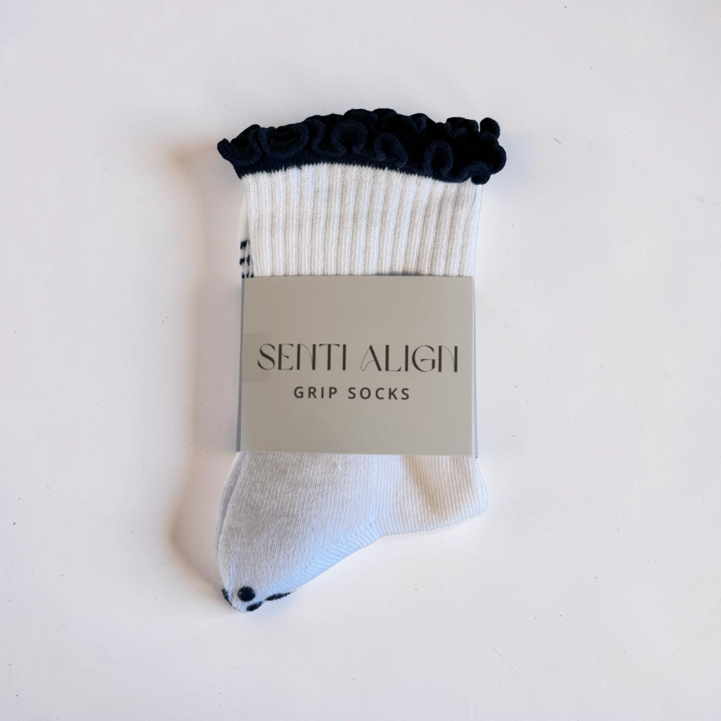 Luxury Pilates Socks - Navy