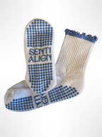 Luxury Pilates Socks - Baby Blue