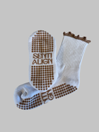 Luxury Pilates Socks - Beige